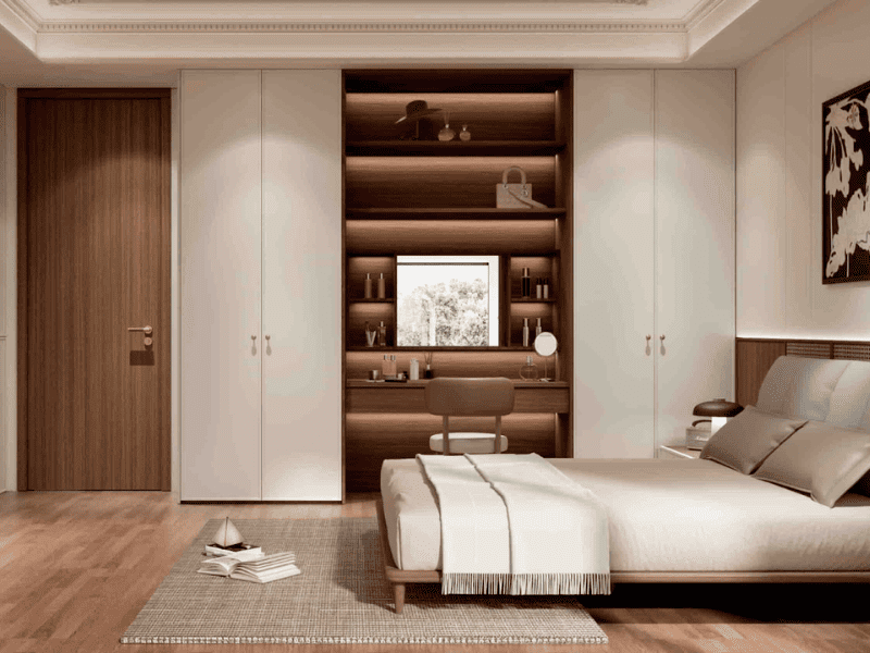 Phòng ngủ Master với thế hệ nội thất thông minh