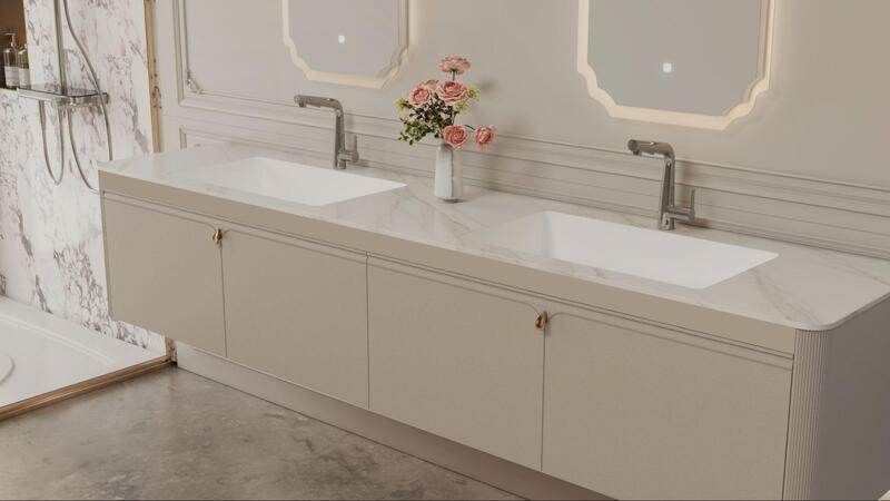 Ứng dụng vật liệu giả lập trong nội thất nhà biệt thự hiện đại