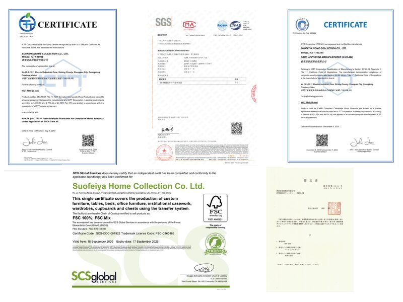 Chứng nhận vật liệu gỗ nguyên sinh đạt tiêu chuẩn mức phát thải formaldehyde dưới 0.025mg/m³