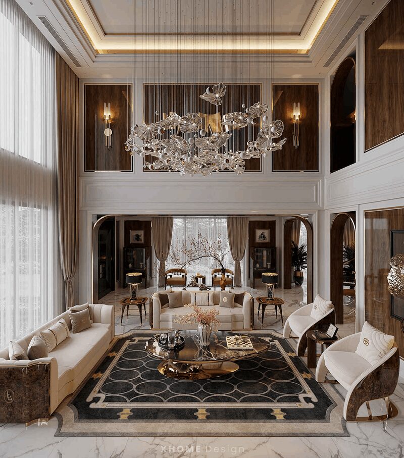 thiết kế nội thất biệt thự the global city