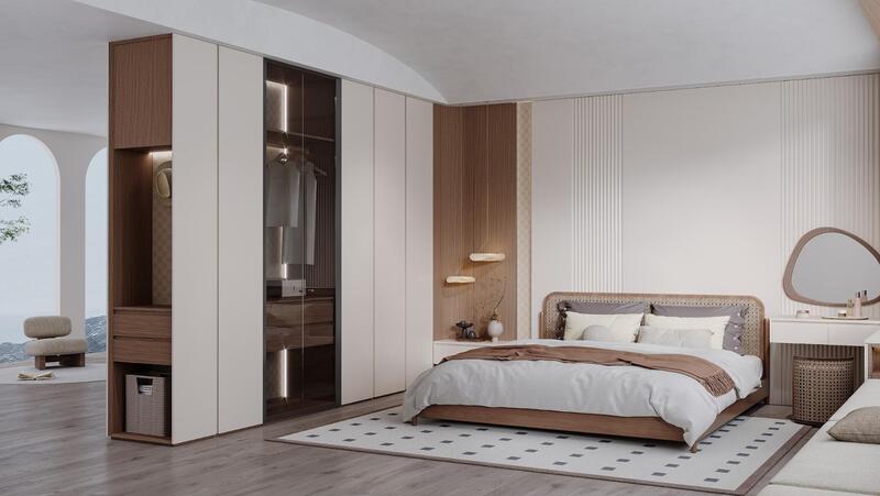 Tủ áo Skin-feel tiện nghi, thẩm mỹ cao cấp