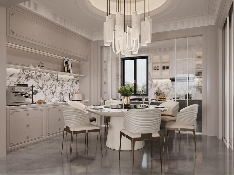 thiết kế nội thất biệt thự tân cổ điển