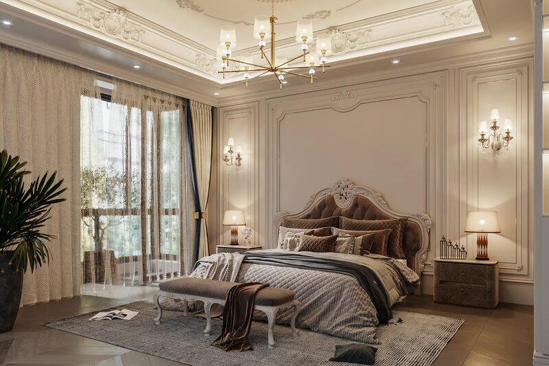 thiết kế nội thất biệt thự cổ điển