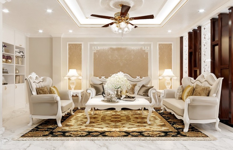 thiết kế nội thất biệt thự cổ điển