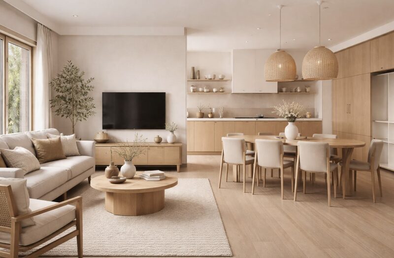 thiết kế nội thất căn hộ opusk