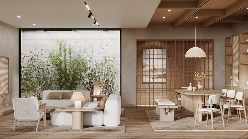 thiết kế nội thất căn hộ opusk