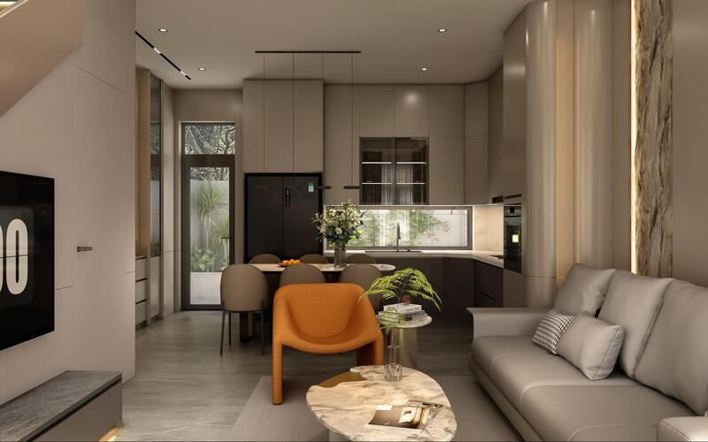 thiết kế nội thất nhà phố