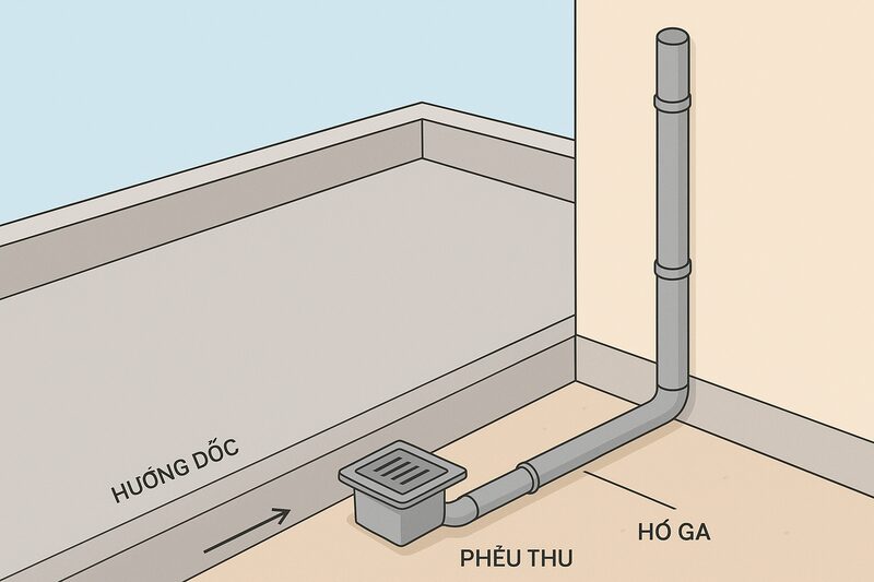 thiết kế sân thượng nhà phố