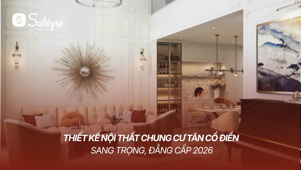 thiết kế nội thất chung cư tân cổ điển