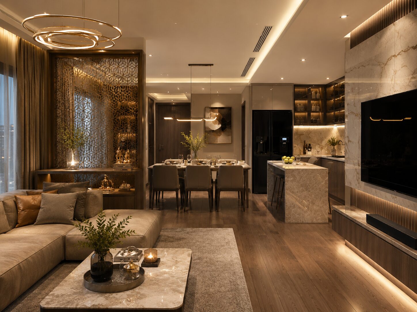 thiết kế nội thất nhà chung cư 80m2