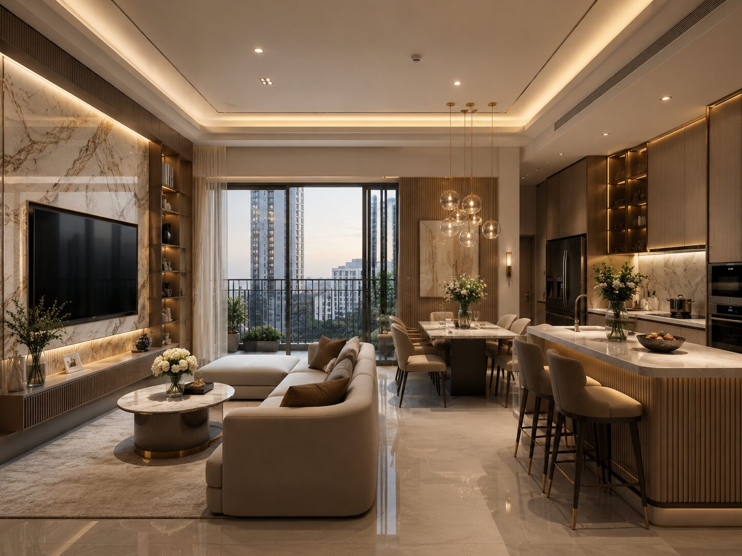 thiết kế nội thất nhà chung cư 80m2