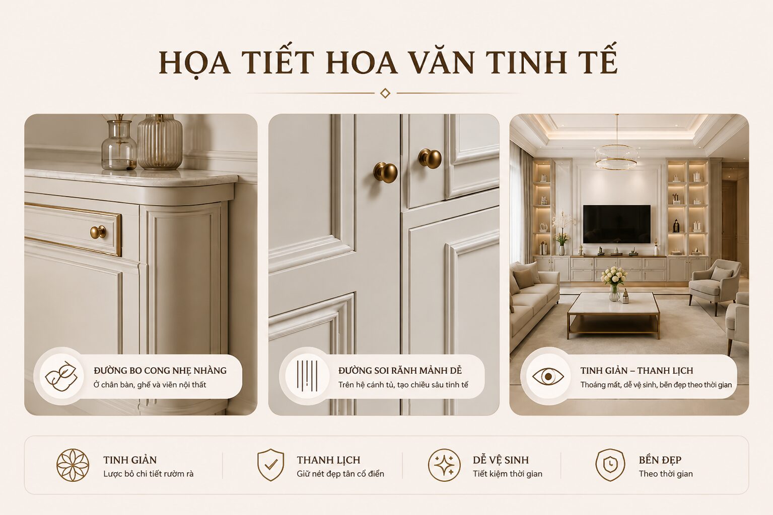 thiết kế nội thất nhà phố tân cổ điển