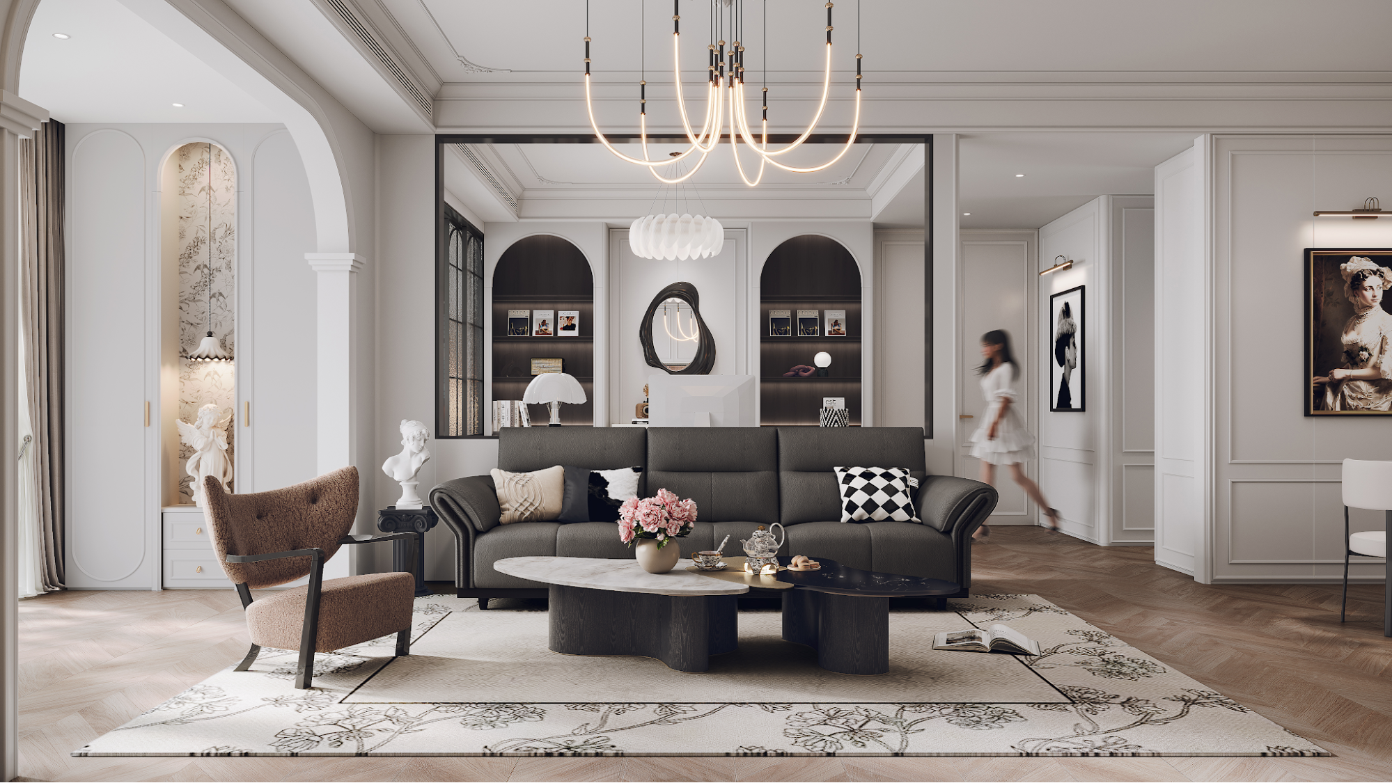 mẫu nội thất phòng khách chung cư