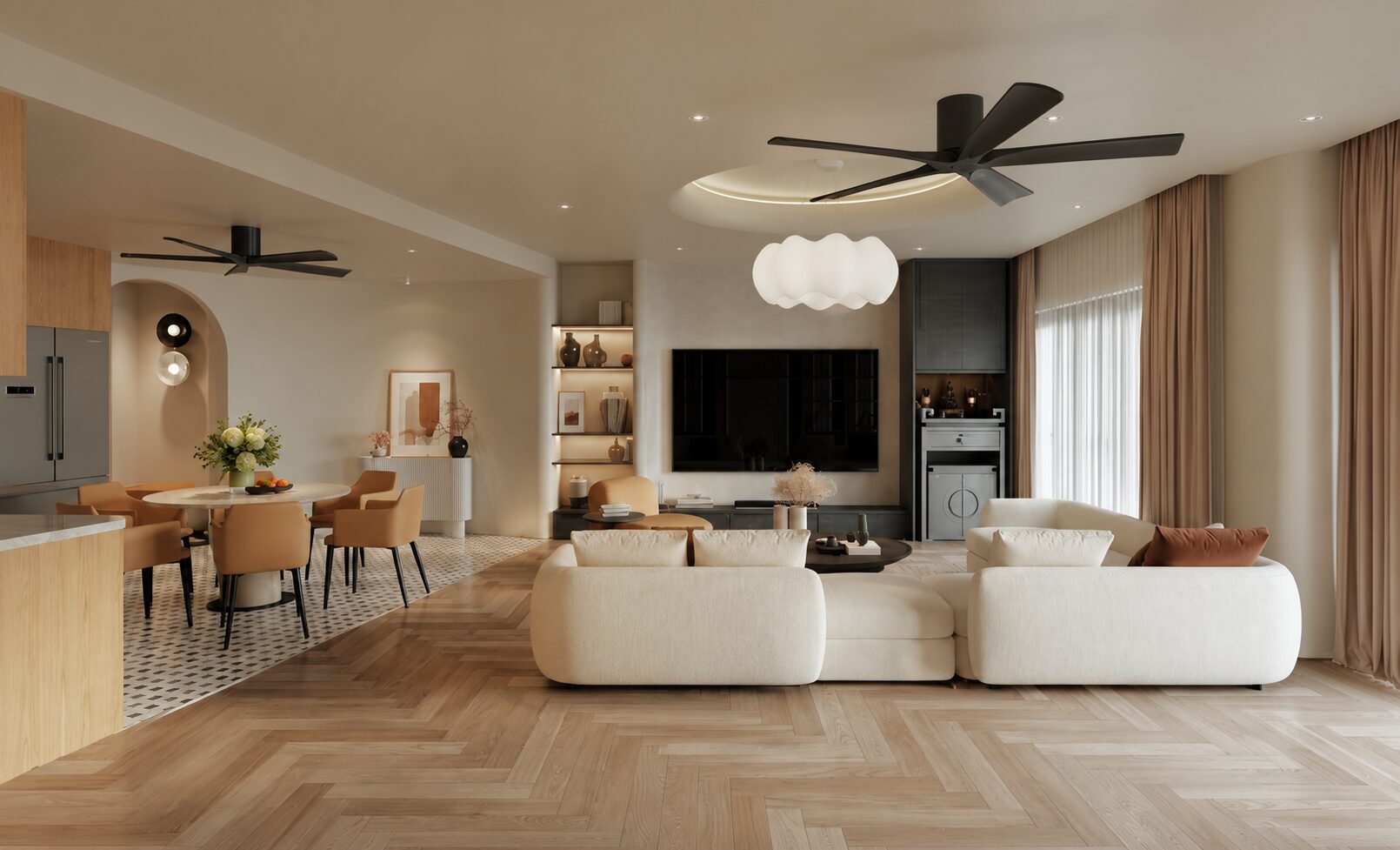 thiết kế nội thất phòng khách chung cư