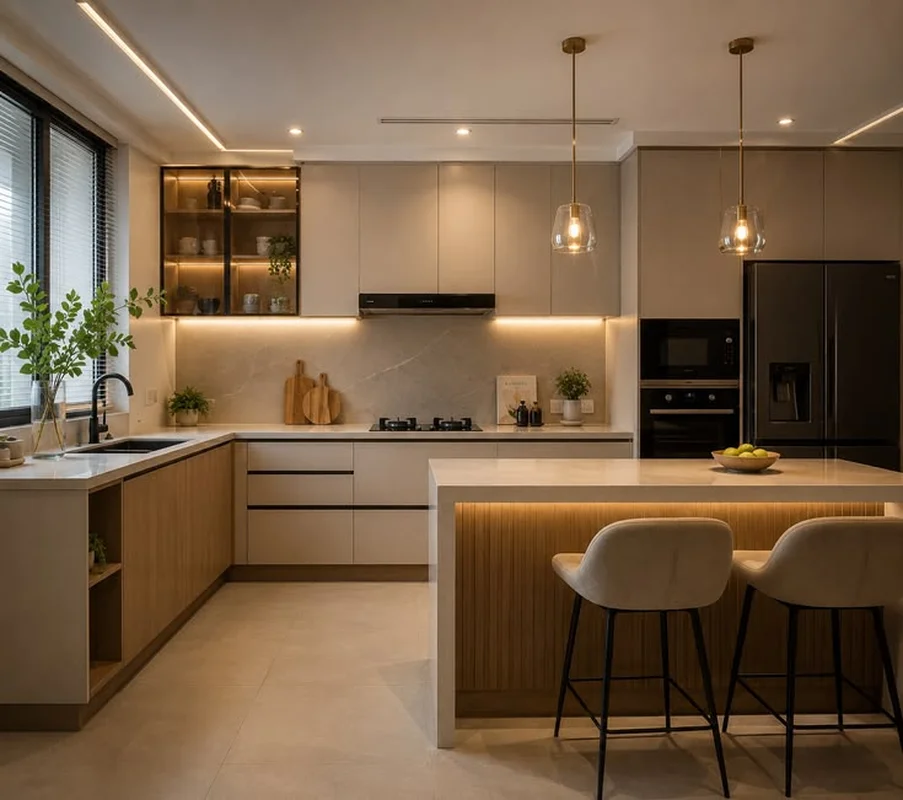 bếp có bàn đảo