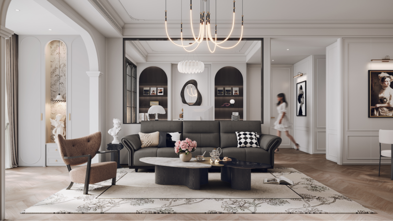 thiết kế nội thất chung cư 60m2