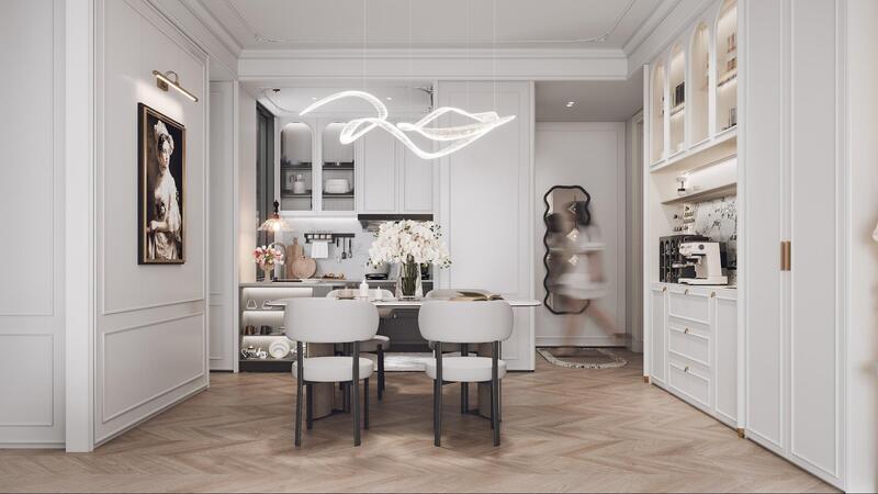 cách bố trí nhà chung cư 60m2