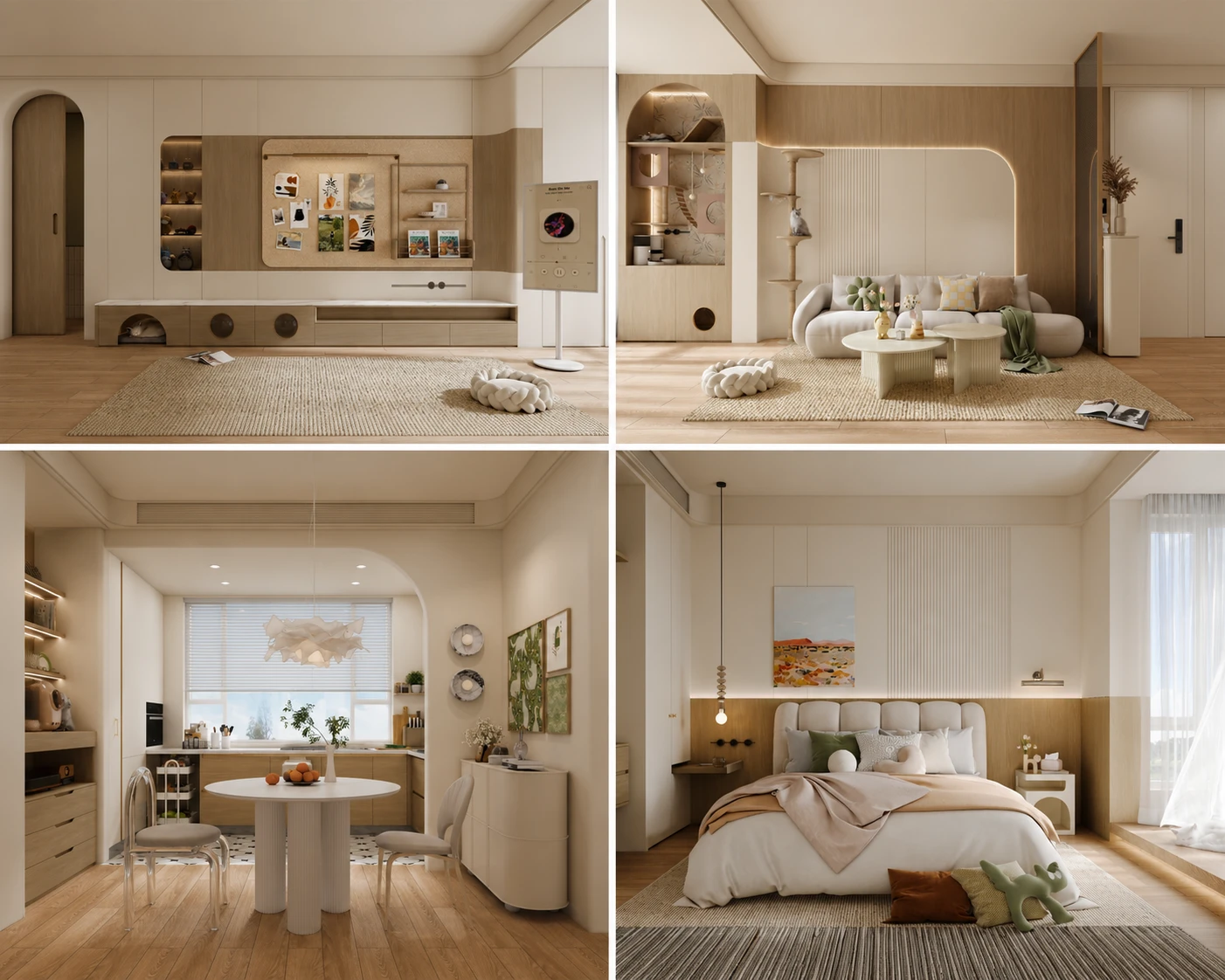 thiết kế nội thất căn hộ chung cư 75m2