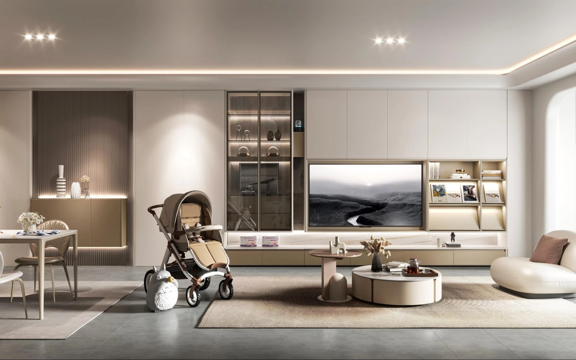 thiết kế căn hộ chung cư 75m2