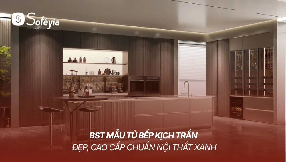 tủ bếp kịch trần