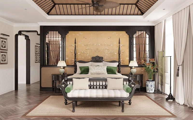 phòng ngủ indochine