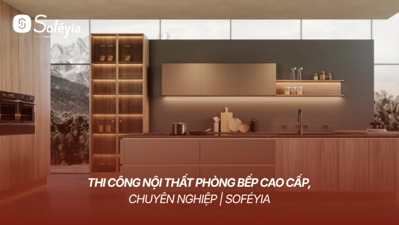thi công nội thất phòng bếp