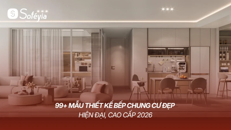 thiết kế bếp chung cư