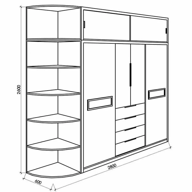 mẫu tủ quần áo âm tường