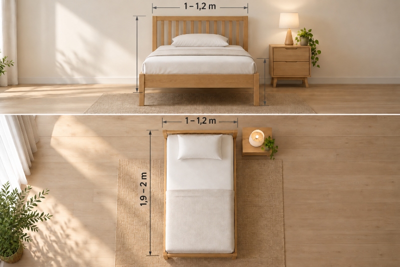 Kích thước giường đơn