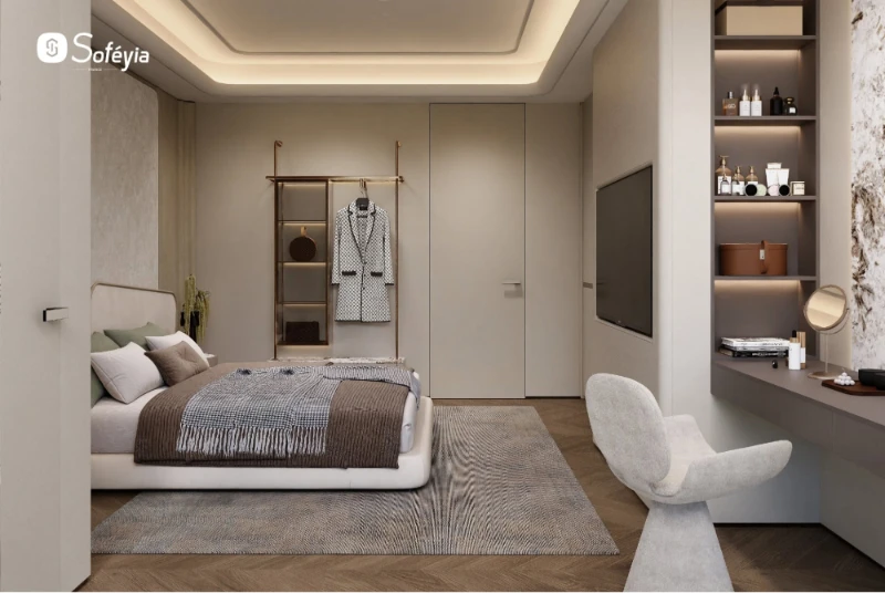 thiết kế phòng ngủ biệt thự