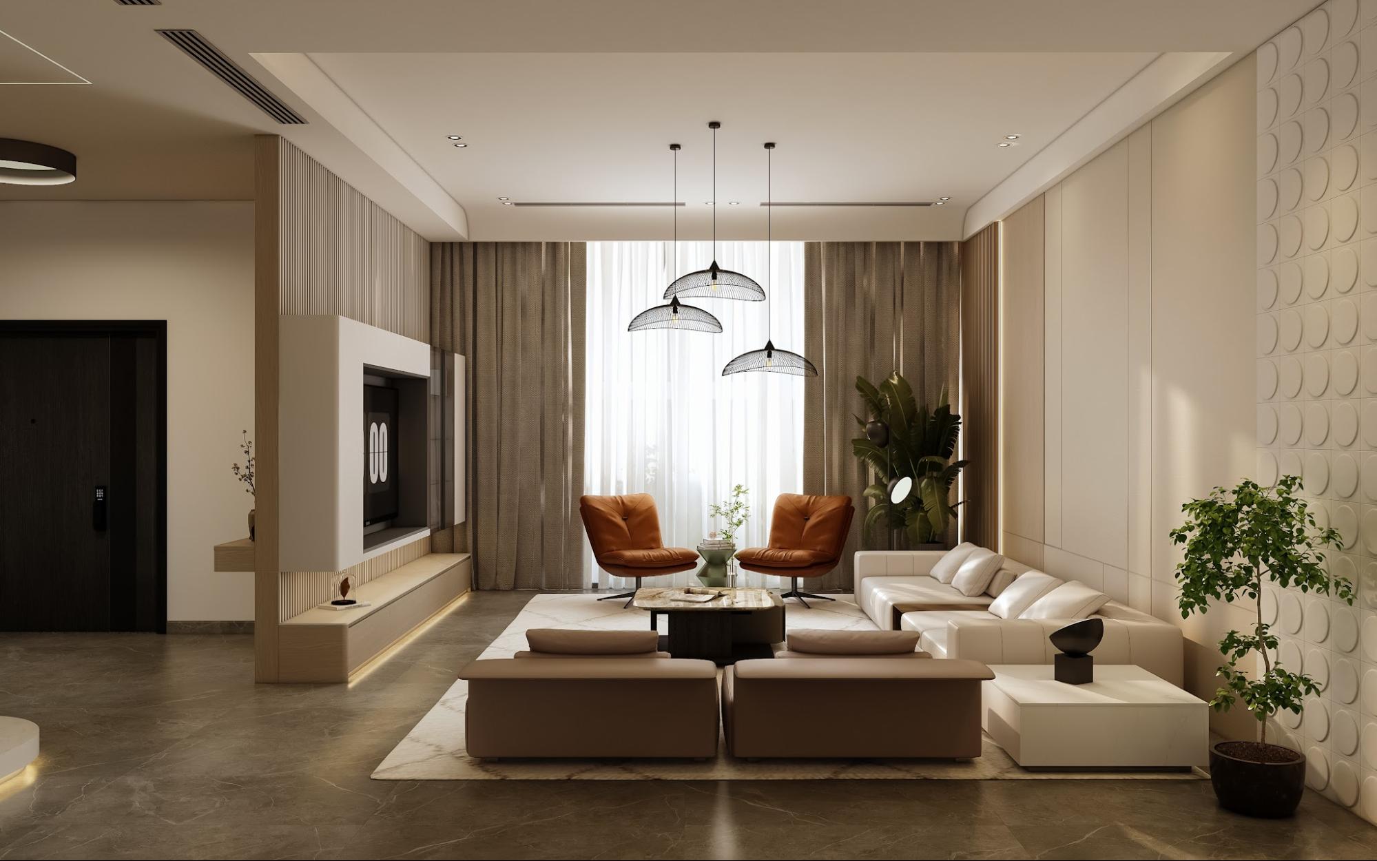 thiết kế nội thất chung cư 3 phòng ngủ