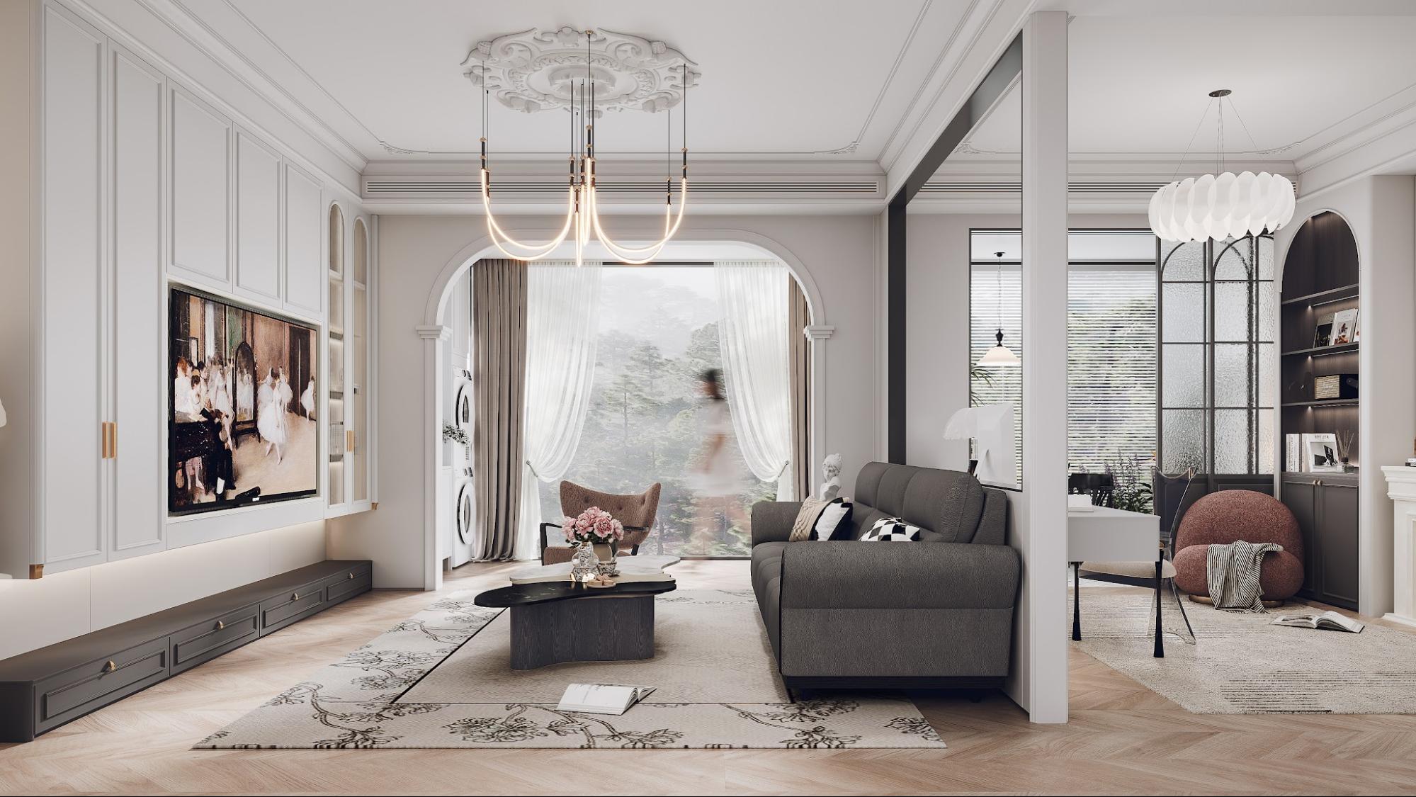 thiết kế nội thất chung cư 3 phòng ngủ