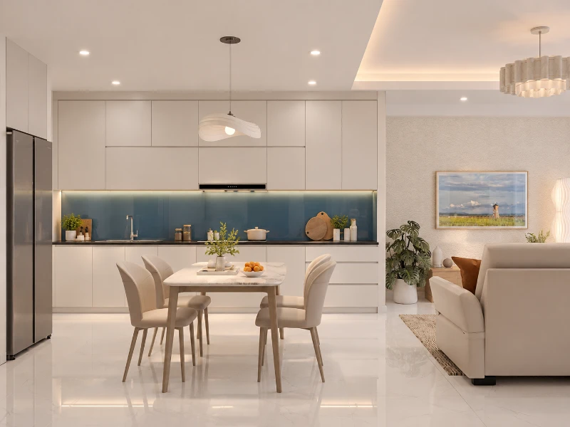 tủ bếp chữ i đẹp