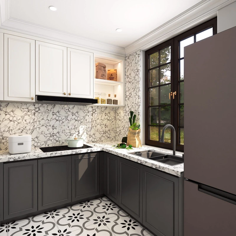 thi công tủ bếp gỗ công nghiệp