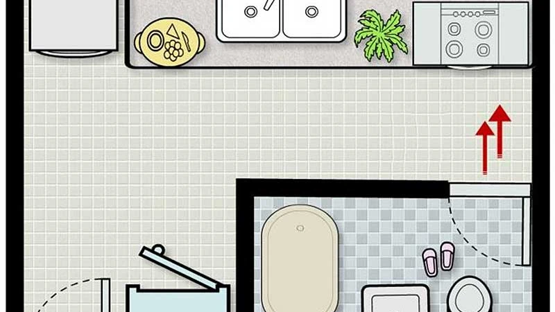 vị trí để tủ lạnh trong nhà bếp